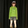 2KWEIRD Japanese Y2k Hooded T-shirt Grunge Aesthetics Green Long Sleeve Tee Shirt Vintage Harajuku Hooded Tops 2000s Streetwear