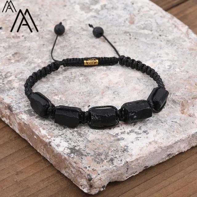 Amazing Jewelry Black Iron Rough Column Charm Bracelet Masculine Protection Amulet Classic Style Spacer Made in China
