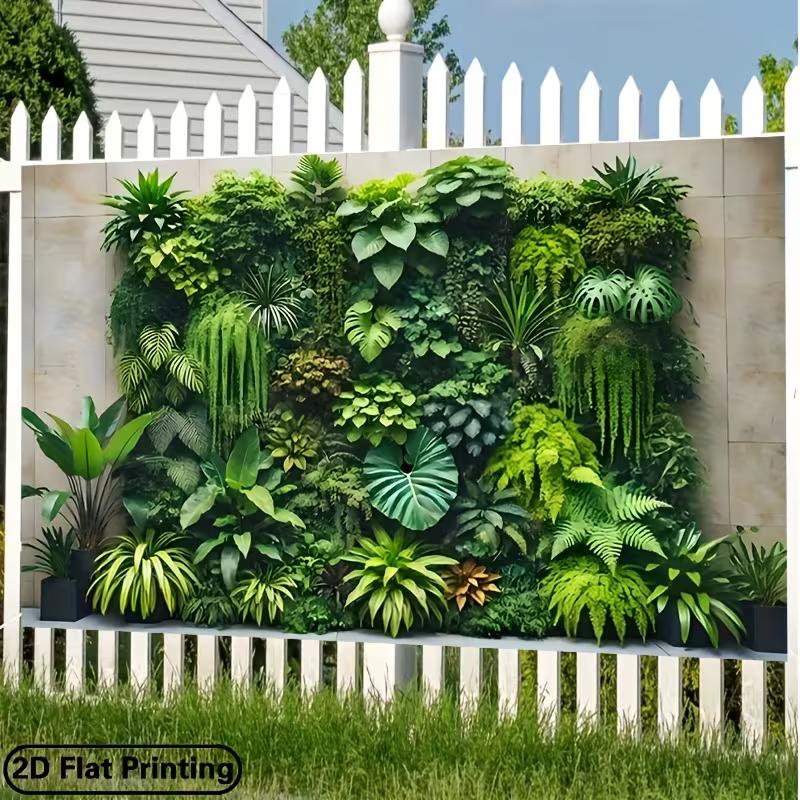 2D Jungle Vertical Foliage Wall Background Cloth Live Stream Portrait Backdrop