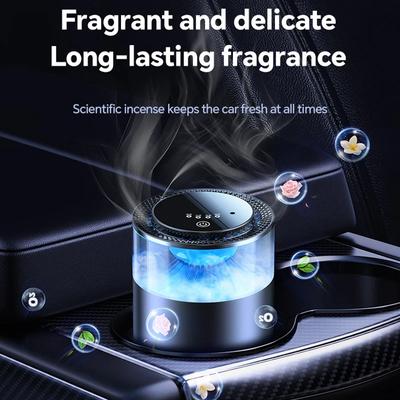 Smart Car Air Freshener Car Fragrance Diffuser Automobile Rechargeable Air Freshener Car Interior Deodorizer with Ambient Light
