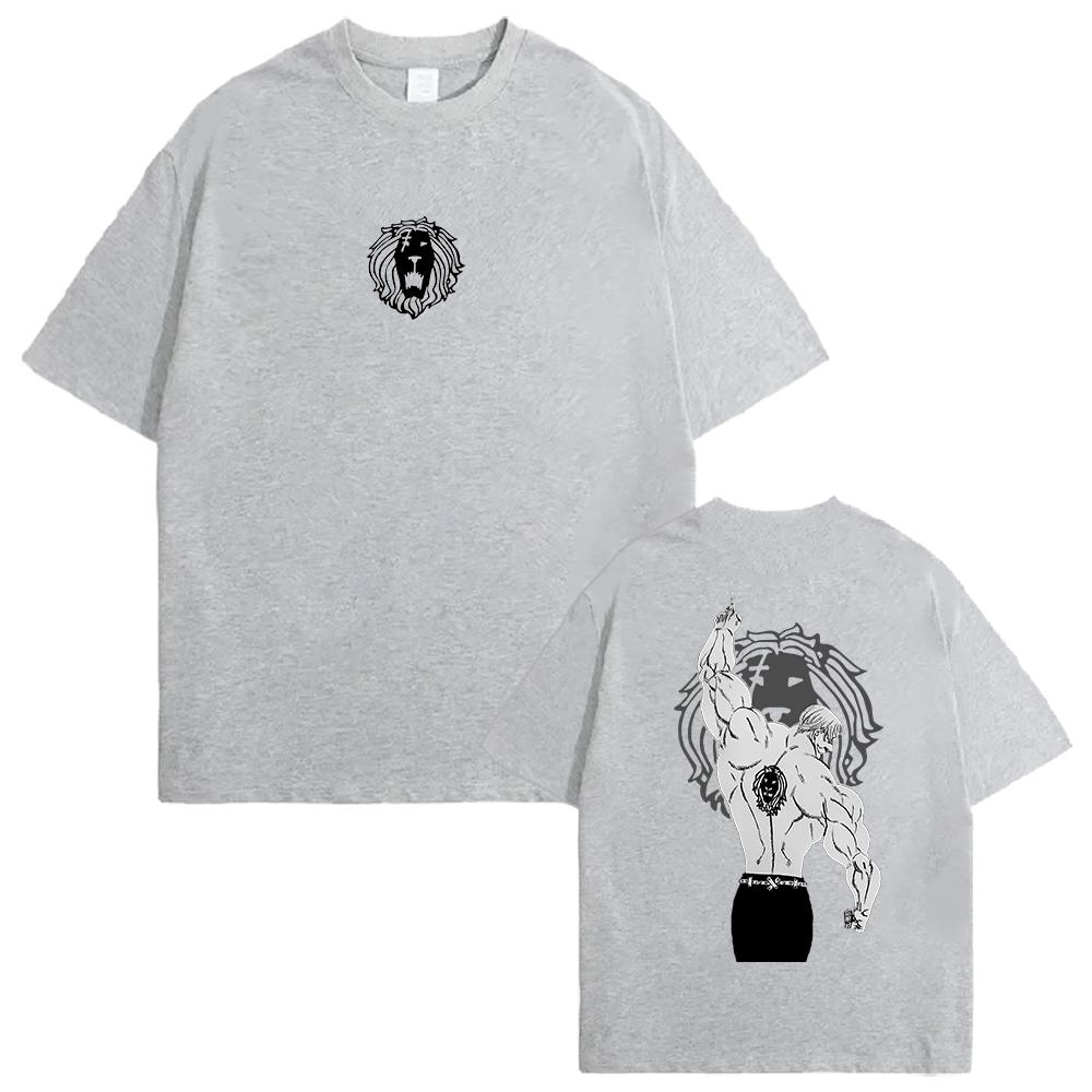 

Аніме Сім смертних гріхів Есканор Графічна футболка Чоловіча Жіноча Бавовняна футболка Манга Оверсайз Футболка Хараджуку Чоловіча Повсякденна футболка XL