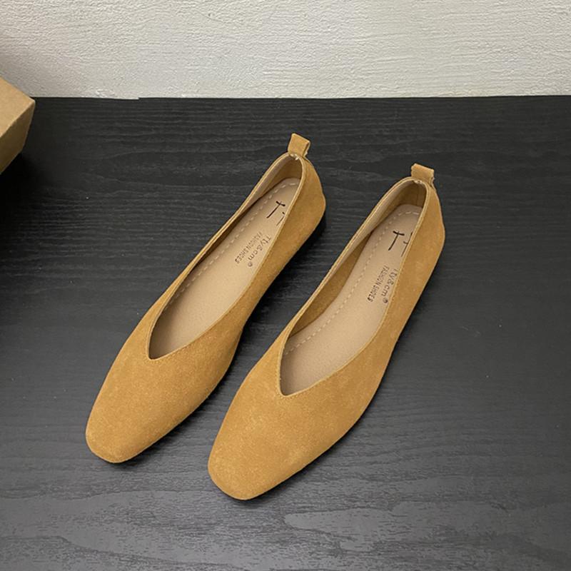 

Мода Bailamos Женские балетки Новые балетки Мягкая кожа Мокасины Слипоны Ретро Туфли бабушки Женские мюли Тапочки Mujer 39 жёлтый