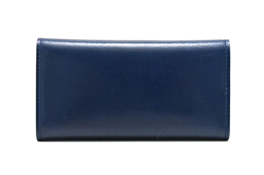 Prairie Men's Natural Cordovan Key Case, Navy
