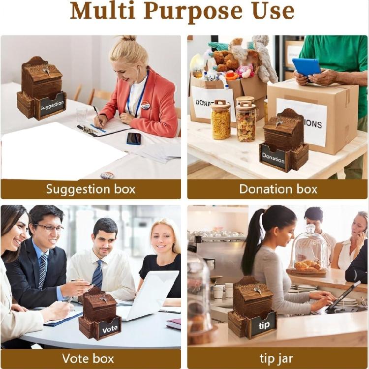 Office Suggestion Box With Covered Best External Holders Writing Face And Mounting Hardware Included