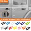 SHINEKA Car Door Bowl Decoration Cover Stickers for Jeep Wrangler JL 2018 2019 2020 2021 2022 2023 2024 Up Exterior Accessories