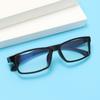 1Pc Retro Ultralight Round Square Frame Anti Blue Light Glasses Unisex Anti-Reflective Spectacles Computer Goggles Leopard Print