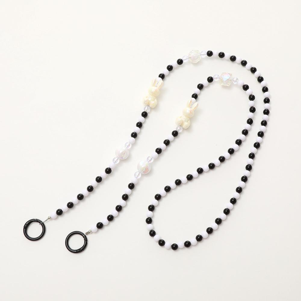 Bag Chain Crossbody Phone Strap Flower Beads Phone Neck Straps Mobile Phone Lanyard  Lanyard Patch