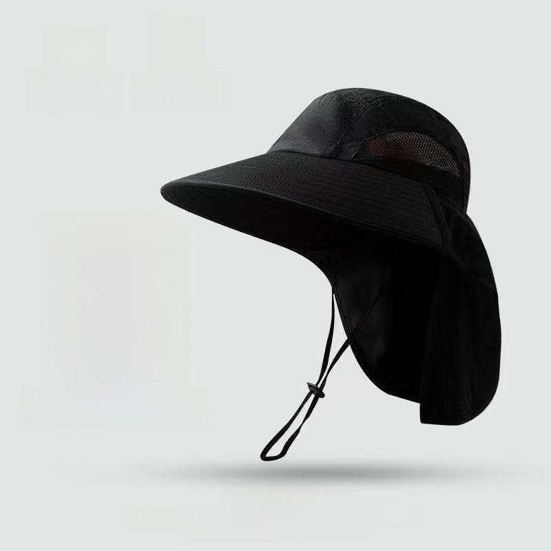 Mens Foldable Sun Hat With Large Brim For Fishing Hiking And Outdoor Activities