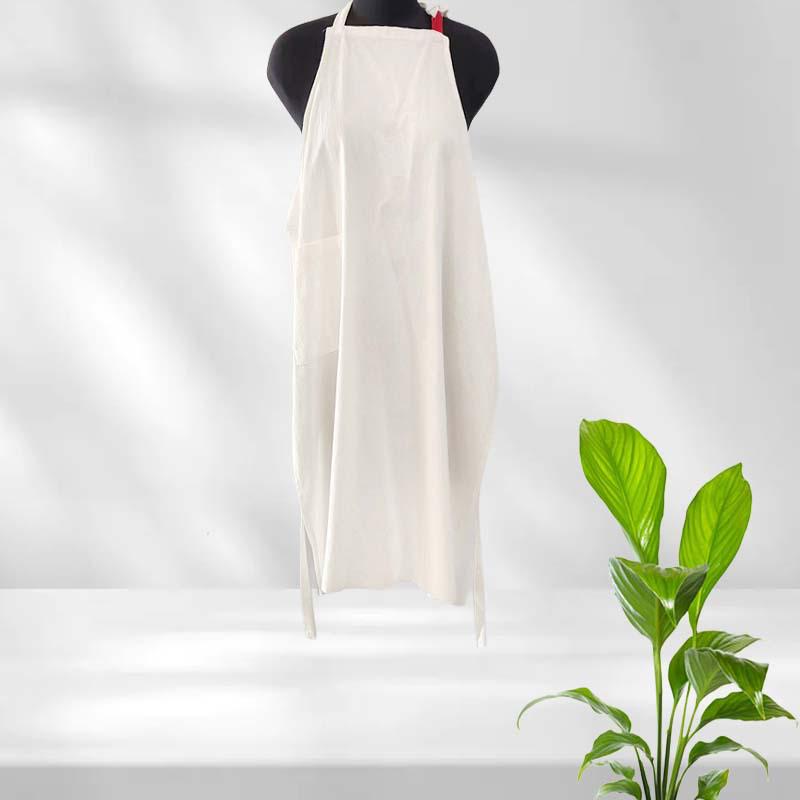 

Бавовняно-лляний квітковий садівничий фартух - Простий та елегантний японсько-корейський стиль