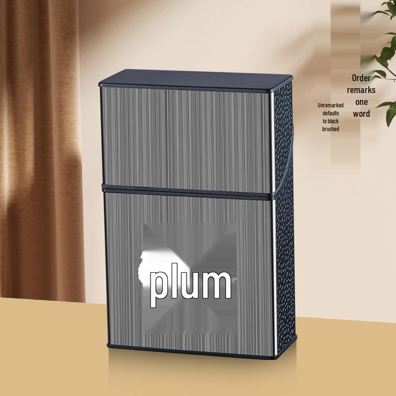 Large Capacity Creative ABS Plastic Cigarette Case - Pressure-Resistant and Moisture-Proof