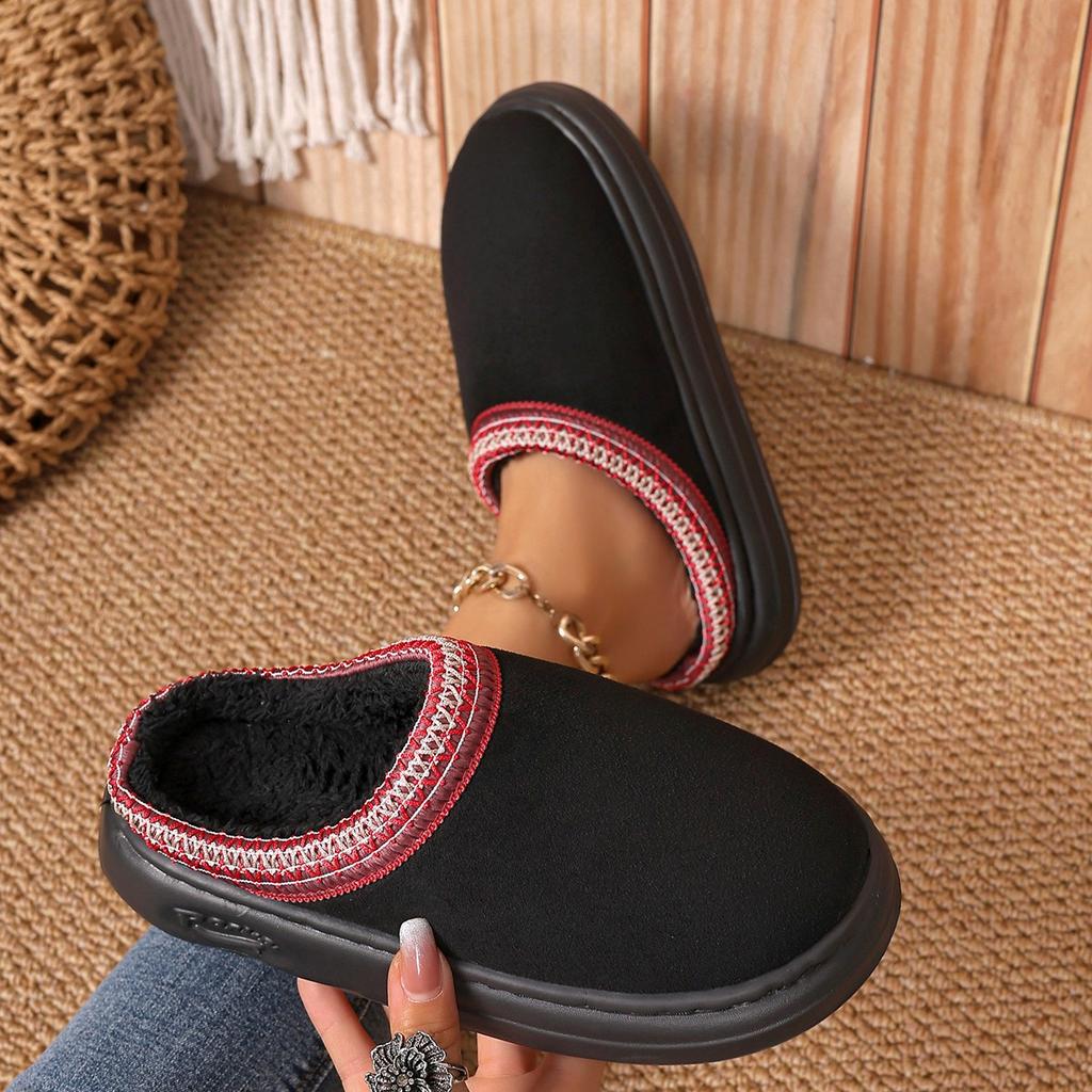 Platform Fluffy Slippers Women House Flats Fashion Plush Winter Designer Shoes Ladies Home Elegant Casual Footwear Large Size