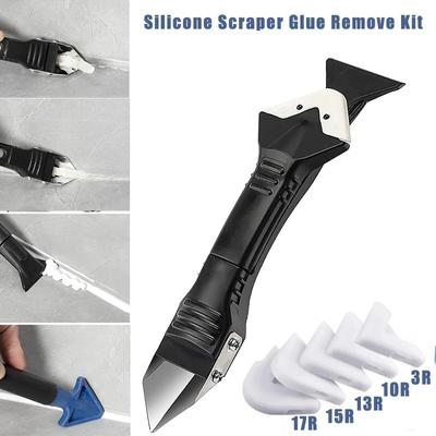 5 In 1 Caulk Remover Tools Kit Grout Removal Tool Sealant Finishing Tool Glue Angle Scraper Tool For Window And Sink Renovations