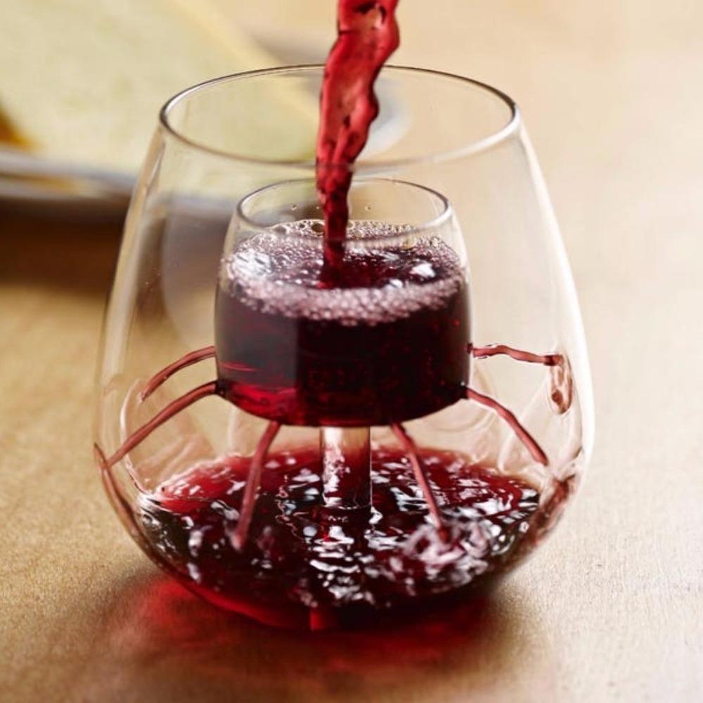 Light Luxury High Priced Glass Red Wine Glass Gift Box Set Short Sobering Device Birthday Gift Wedding Gift for Friend