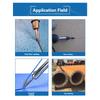 ABWR-4Pcs/Set 8Mm Round & Triangular Speed Welding Nozzle Tacking Nozzle For Hot Air Welder Torch Welding Plastic Rods
