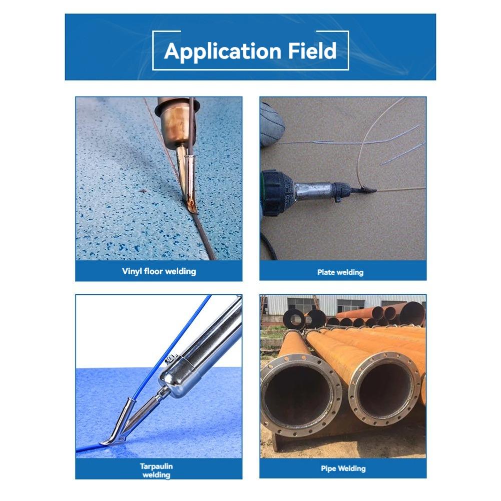 ABWR-4Pcs/Set 8Mm Round & Triangular Speed Welding Nozzle Tacking Nozzle For Hot Air Welder Torch Welding Plastic Rods