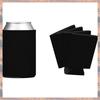 2025 Trend Bulk Can Coolers (100-Pack) Blank Foam Sleeves Plain Soft Insulated Blanks For Soda, Beer, Water Bottles (Black)