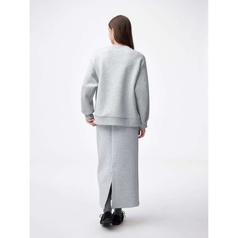 Gu By Uniqlo Puff Sweat Narrow Skirt+ec  Length 88.0 To 92.0 Cm 