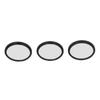 3Pcs 49mm Star Filter Kit 4 Points 6 Points 8 Points Slim Variable Starburst Filter with Storage Pouch for Micro SLR