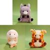 Plush Cat Animal Stuffed Toy With Polyester Fiber Filling For Kids And Collectors