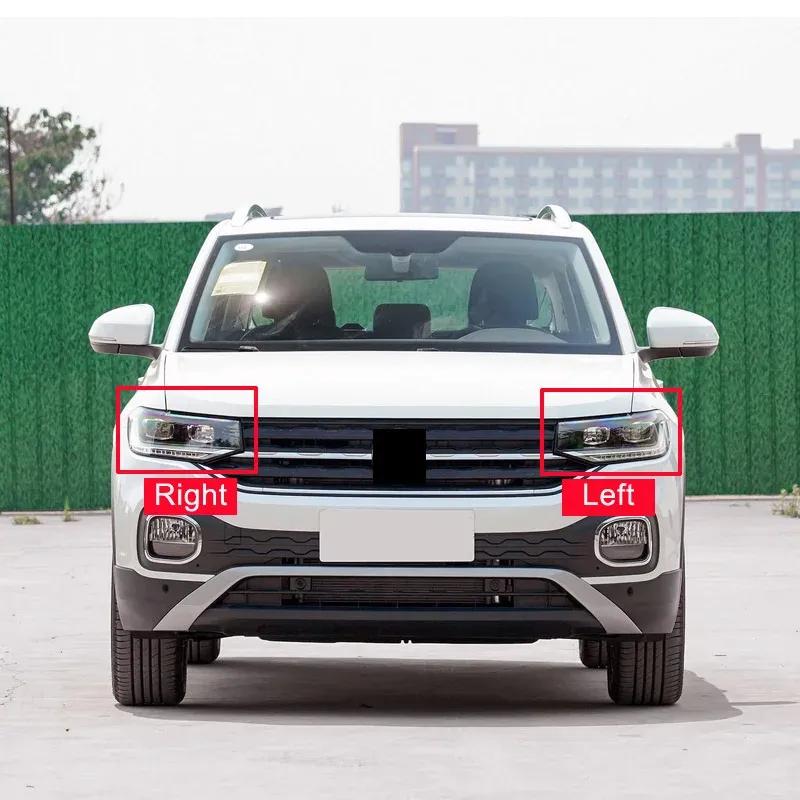 For VW Volkswagen T-Cross 2018 - 2023 Headlight Cover Car Headlamp Glass Lens Lamp Shell Replace Original Lampshade