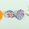 Labeled Brain Heart Anatomy Enamel Pins Human Organ Medical Model Brooches Lapel Badge Jewelry Gifts for Medical Students Friend