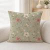 Floral Print Petal Illustration Print Cushion Cover Soft Plush Fluffy Throw Pillow Cases For Sofa Bedroom Home Decor