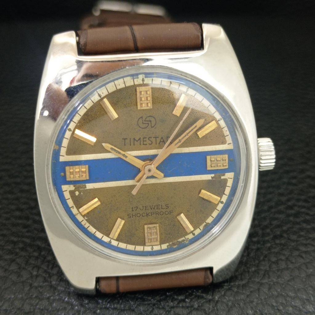 VINTAGE TIMESTAR HAND-WINDING INDIAN MENS REFURBISHED WATCH a704657-1