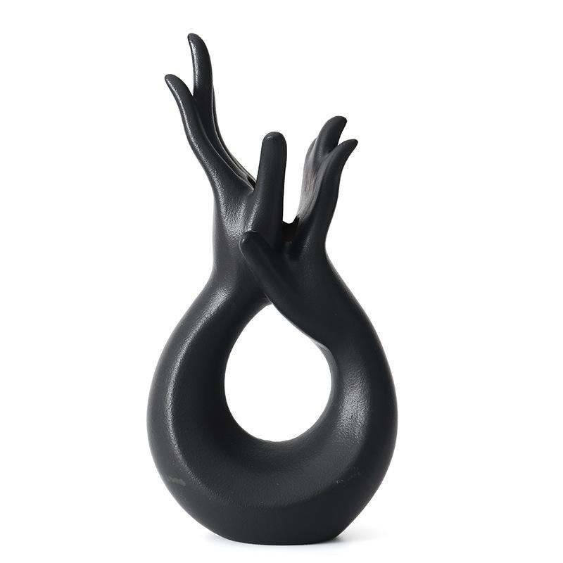 Ceramic vase dried flower vase Dry Flower Arrangement Office Home Decoration Accessories Living Room Decoration Ornaments