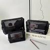 High-Capacity Transparent Makeup Bag Set - Three-Piece Travel Organizer