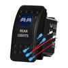 12v/24v Blue Led Light 5 Pin On Off SPST Rocker Switch 7 Pin On Off On ARB Carling Style Car Boat Waterproof Pump Push Switch