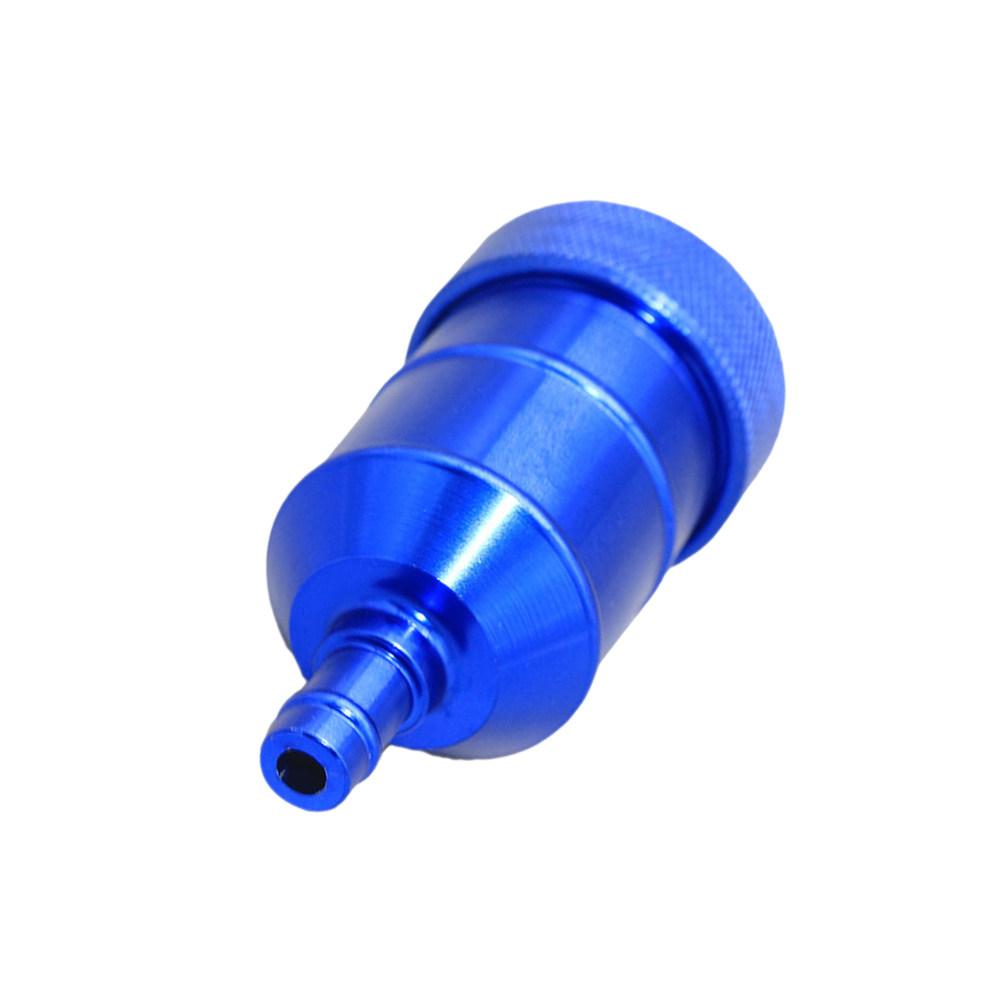 Cnc Aluminum Alloy Glass Oil Filter with Thread Design for Easy Cleaning Universal Gas Fuel Filter for Motorcycle and Automobile