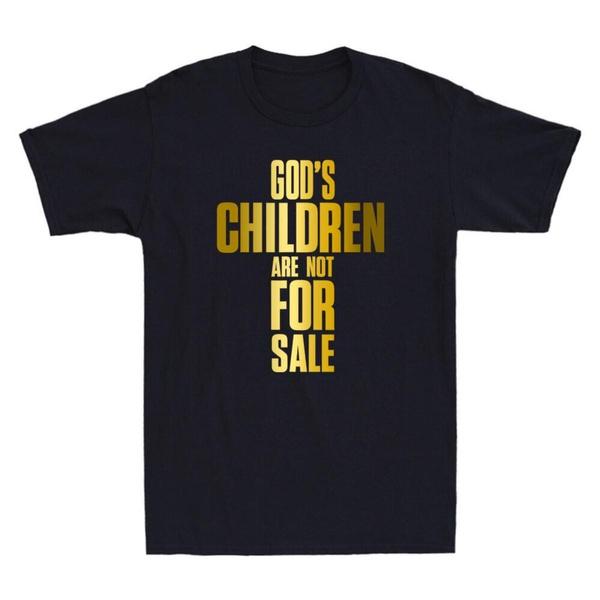 Cool God s Children Are Not for Sale Funny Christian Faith Cross Saying Adult Humor Sarcasm T-Shirt S разноцветный