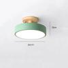 Nordic Wood Round Ceiling Lamp Indoor Industrial Lighting Fixture Dining Table Torch Study Bedroom Decor Beside Wall Light