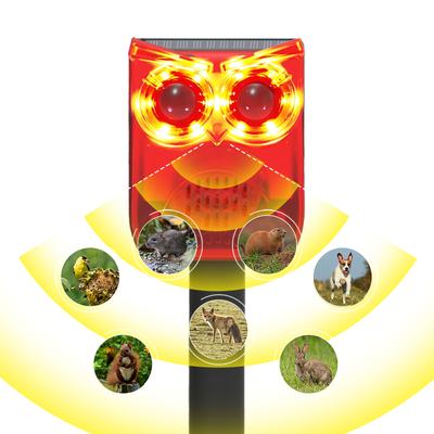 Solar Motion Sensor Alarm Home Security Alarm Animal Repeller Loud Noise Maker Deter Raccoons Deer Skunks Bears and Coyotes