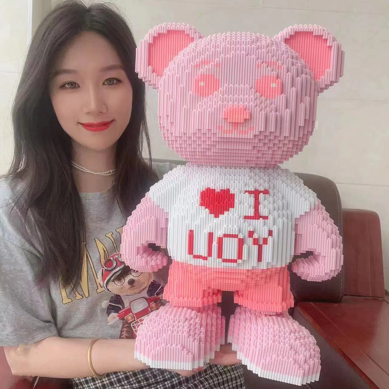 Большие строительные блоки для плюшевого мишки и пазлы для взрослых — фото 5