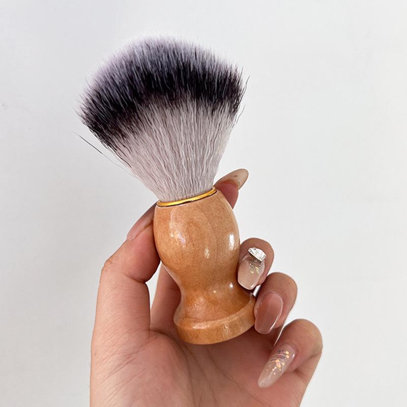 Men's Old-Fashioned Wooden Beard Shaving Brush