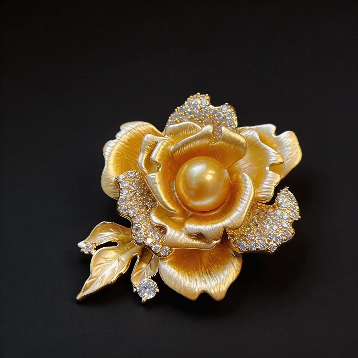 Bo Xin Yun Retro Peony Brooch: Handmade Freshwater Pearl Corsage for Women