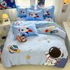Cartoon Astronaut Duvet Cover Set 2pcs, Queen Size Space Planet Printed Bedding Comforter Covers Set with Pillowcase 75*50cm