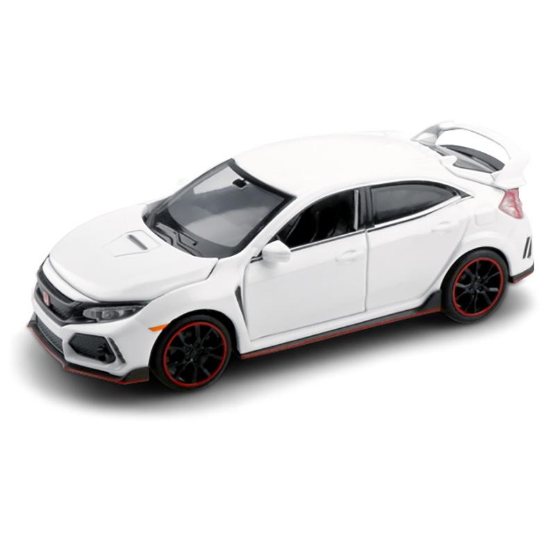 

Масштаб 1/32 Honda Civic Type-R Суперкар Сплав Литой Металл Модель Звук Свет Инерционная Игрушка Коллекция Дисплей Подарок на День Рождения для Детей белый