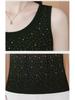 2024 Fashionable Heavy-Duty Diamond Bottoming Sleeveless Vest with Inner Slim Strap