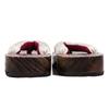 Geta Wooden In Burnt Paulownia Wood for Women [KYOETSU] (Japanese Clogs) Dull, (5 Beige, Medium)