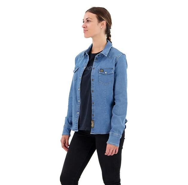 Superdry Denim Western рубашка с длинным рукавом
