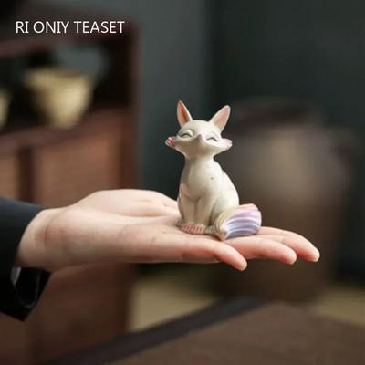 Chinese Resin Color Changing Animal Tea Pet Lucky Decoration Tea Figurine Ornaments Home Tea Set Decor Accessories Crafts