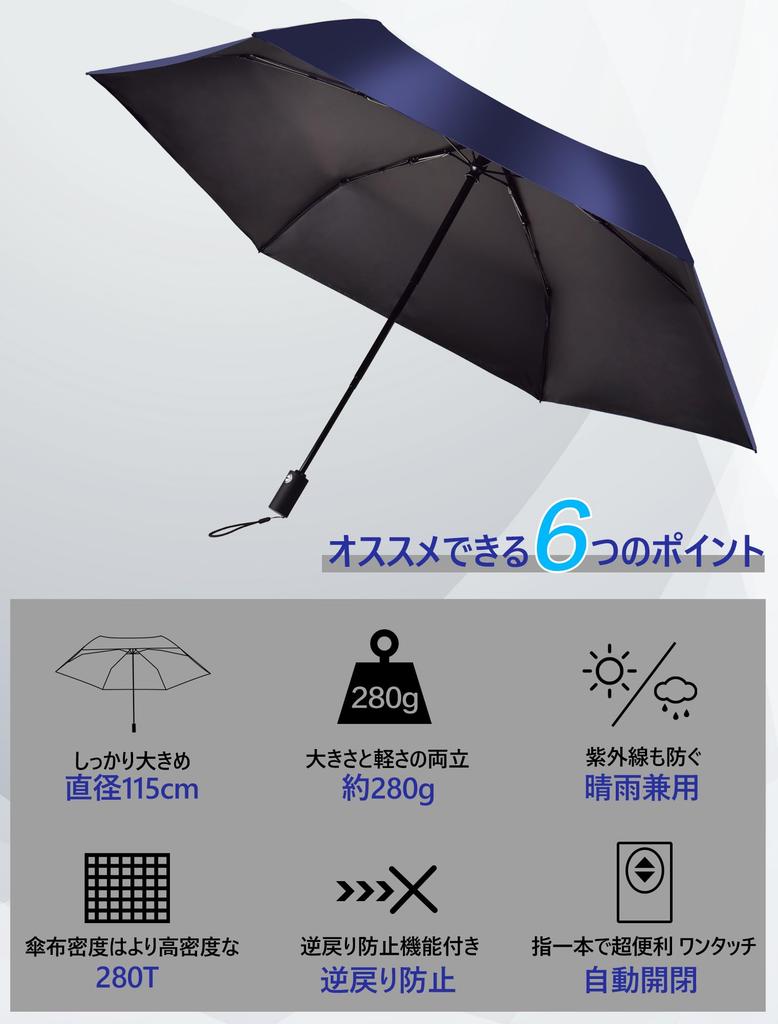TAIKUU Folding Automatic Suitable for Sun and Strong Wind Manual Super Includes Umbrella Case Suitable for Sun and Men's Umbrella, Lightweight, Large,