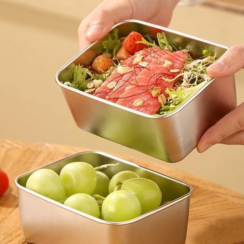 Scatola Pranzo Frutta Sigillata per Lavoratore d'Ufficio Frigorifero con Coperchio Contenitore Croccante per Alimenti