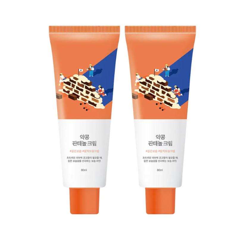 ROUND LAB Soybean Panthenol Cream 80ml x2 Set Barrier Repair  Deep Moisture Care