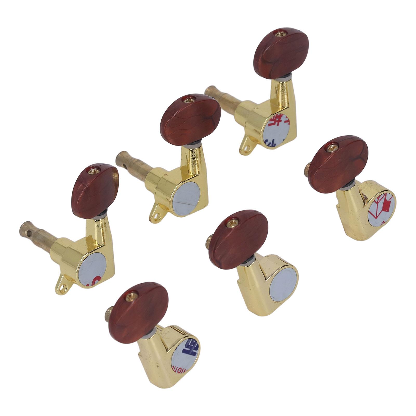 

Guitar String Tuning Keys Pegs Machine Heads Locking Tuners 3R 3L Beveled Closed Oval