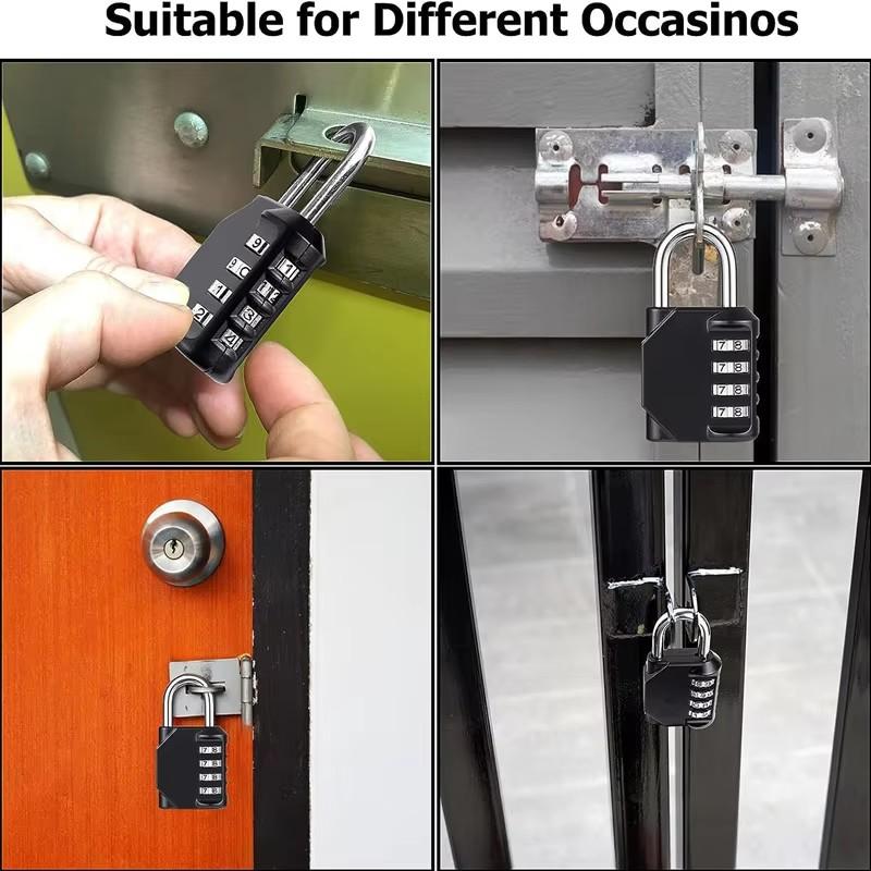Κλειδαριά με Κωδικό 4 Ψηφίων Κλειδαριές με Κωδικό Κράμα Ψευδαργύρου Αδιάβροχη Κλειδαριά Εξωτερικού Μηχανική Κλειδαριά Για Σχολικό Γυμναστήριο Ντουλάπι/Μάνταλο Φράχτη Ασφαλής