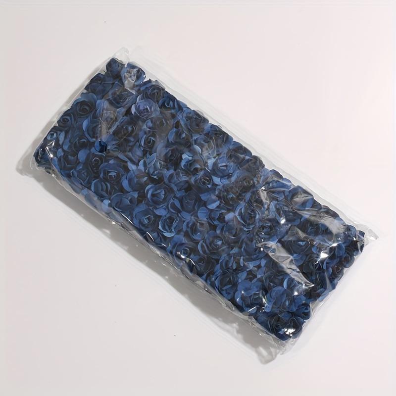 

144Pcs/bag Artificial Rose Flower Bouquet Wedding Garland Decorations for Home Room Party Decortion Fake Flowers Ornaments 144Pcs темно-синий