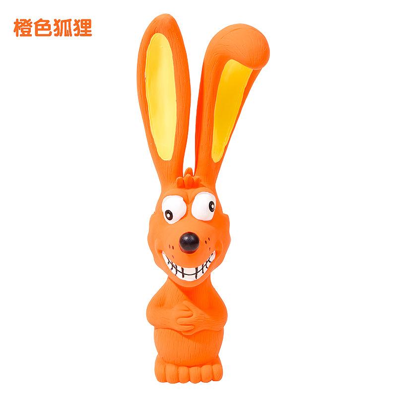 New Pet Latex Toy Long-eared Rabbit Animal Series Molar Teeth Cleaning Natural Latex Sound Toy Pet Products
